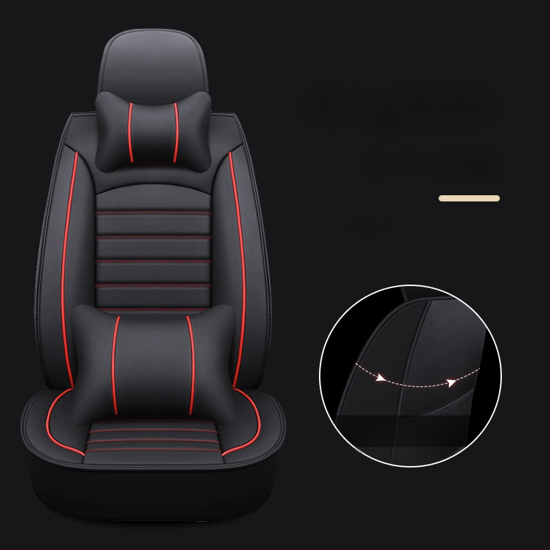 Set poťahov sedadiel pre automobil pre vybrané modely – štvorsezónny univerzálny, odolný voči opotrebeniu, povrch z polyesteru, výplň z peny, lem s prešívaním