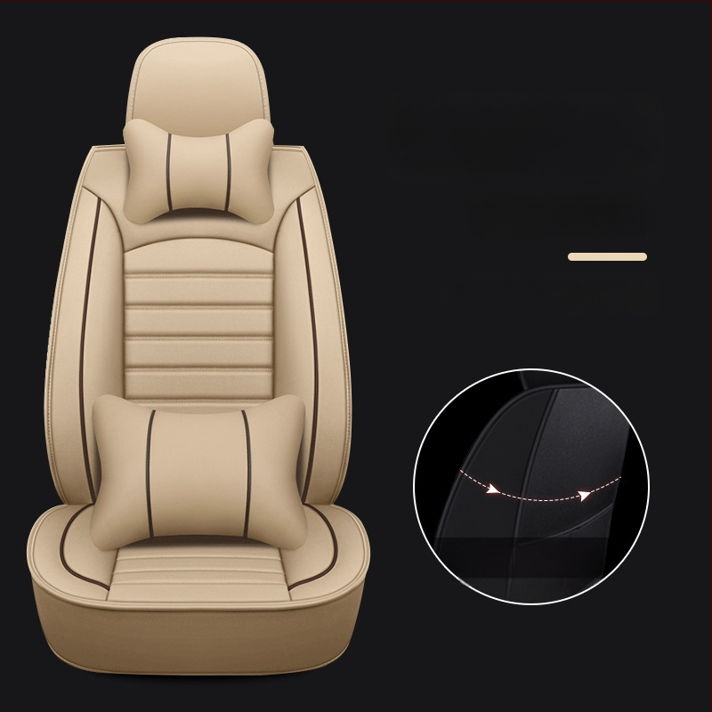 Set poťahov sedadiel pre automobil pre vybrané modely – štvorsezónny univerzálny, odolný voči opotrebeniu, povrch z polyesteru, výplň z peny, lem s prešívaním