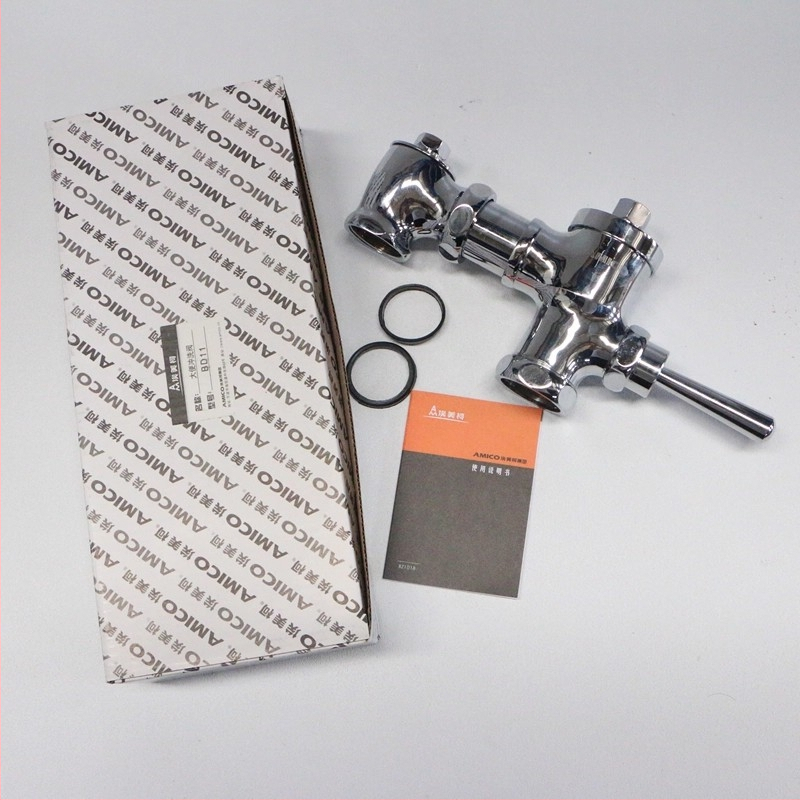 Veľký splachovací ventil na bidet s oneskoreným stlačením tlačidla, AMICO BD11, mosadz, DN25, 0,6 MPa