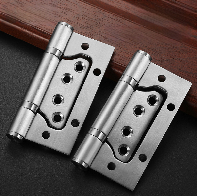 Ľavý oceľový zosilnený dverový pánt z nehrdzavejúcej ocele s tichým ložiskom — Left Steel; vhodný pre izbové, kúpeľňové a požiarne dvere; materiál: nehrdzavejúca oceľ