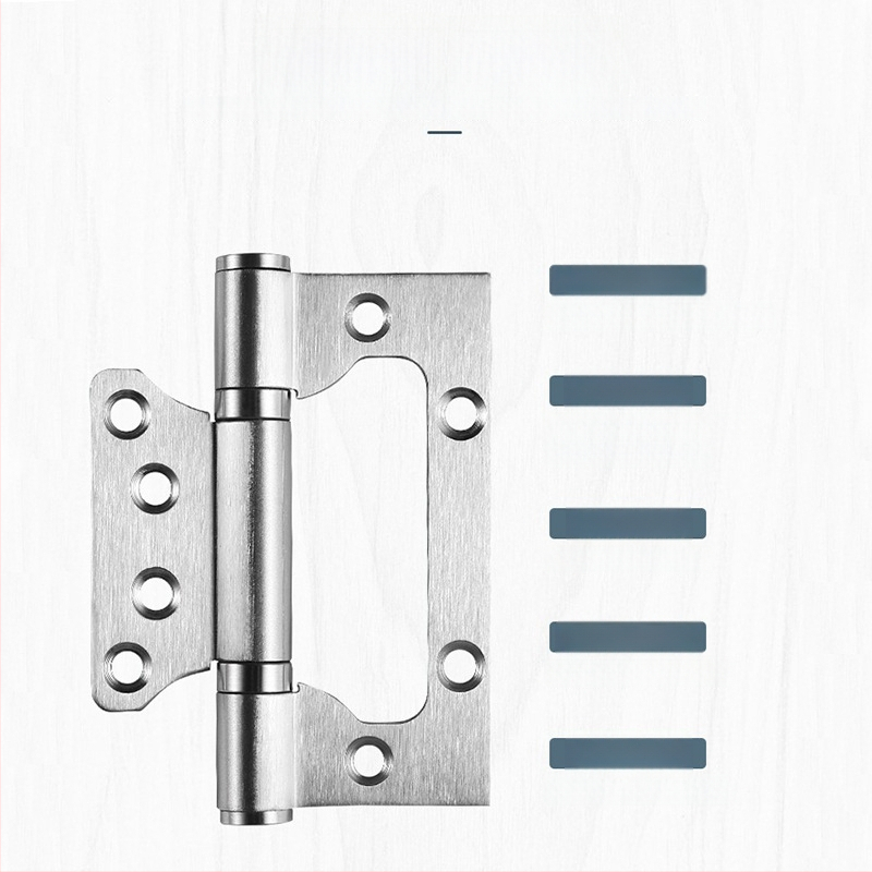 Ľavý oceľový zosilnený dverový pánt z nehrdzavejúcej ocele s tichým ložiskom — Left Steel; vhodný pre izbové, kúpeľňové a požiarne dvere; materiál: nehrdzavejúca oceľ