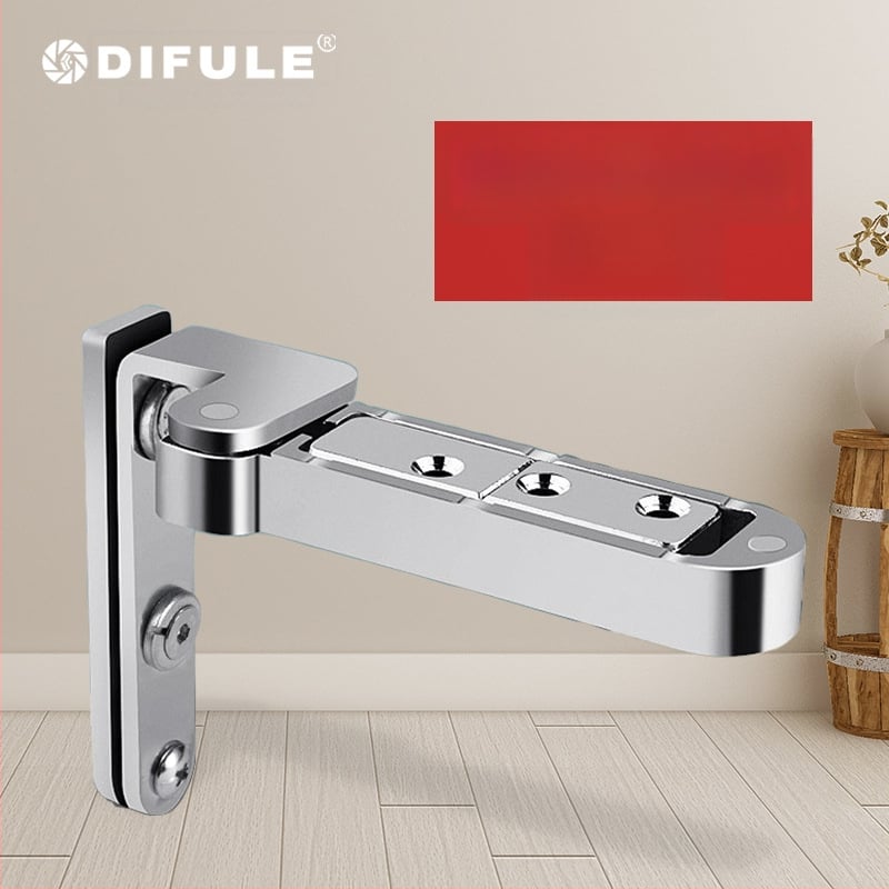 Ložiskový pánt na dvere s 3D nastaviteľnou otočnou osou, horná a dolná, zliatina zinku, niklové povrchové úpravy, model L040, DIFULE