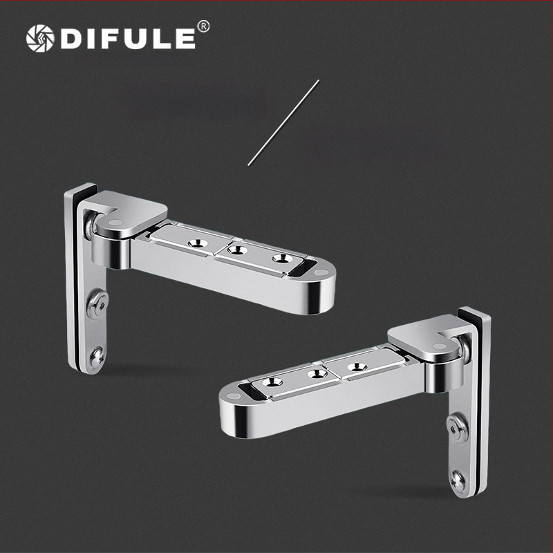 Ložiskový pánt na dvere s 3D nastaviteľnou otočnou osou, horná a dolná, zliatina zinku, niklové povrchové úpravy, model L040, DIFULE