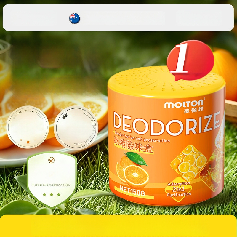 Meidunbang Chladničkový dezodoračný osviežovač vzduchu – 150 g, Pomarančová vôňa