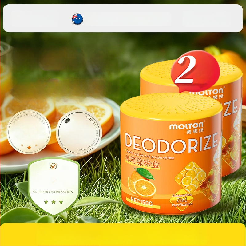 Meidunbang Chladničkový dezodoračný osviežovač vzduchu – 150 g, Pomarančová vôňa