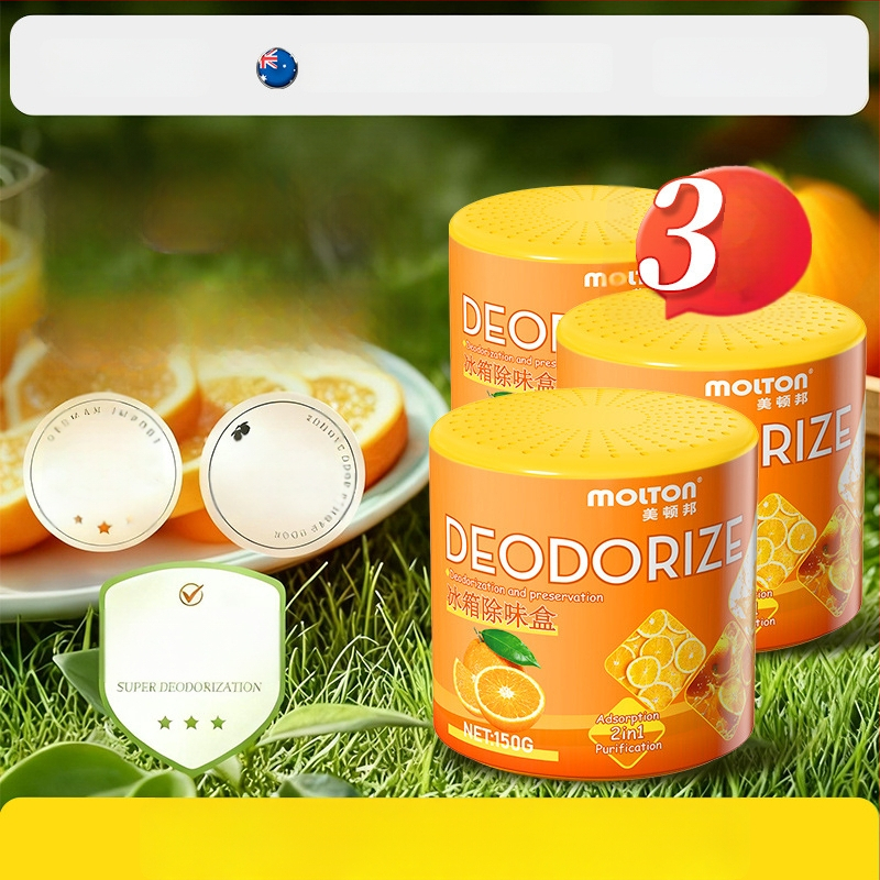 Meidunbang Chladničkový dezodoračný osviežovač vzduchu – 150 g, Pomarančová vôňa