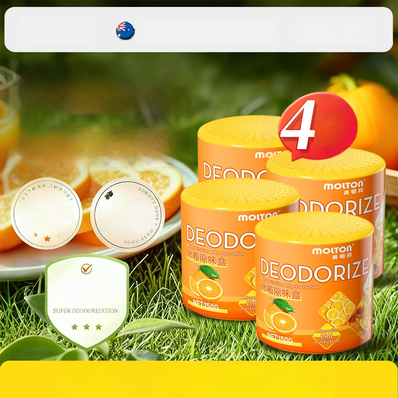 Meidunbang Chladničkový dezodoračný osviežovač vzduchu – 150 g, Pomarančová vôňa