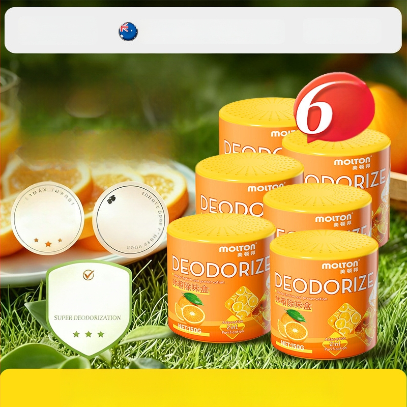 Meidunbang Chladničkový dezodoračný osviežovač vzduchu – 150 g, Pomarančová vôňa