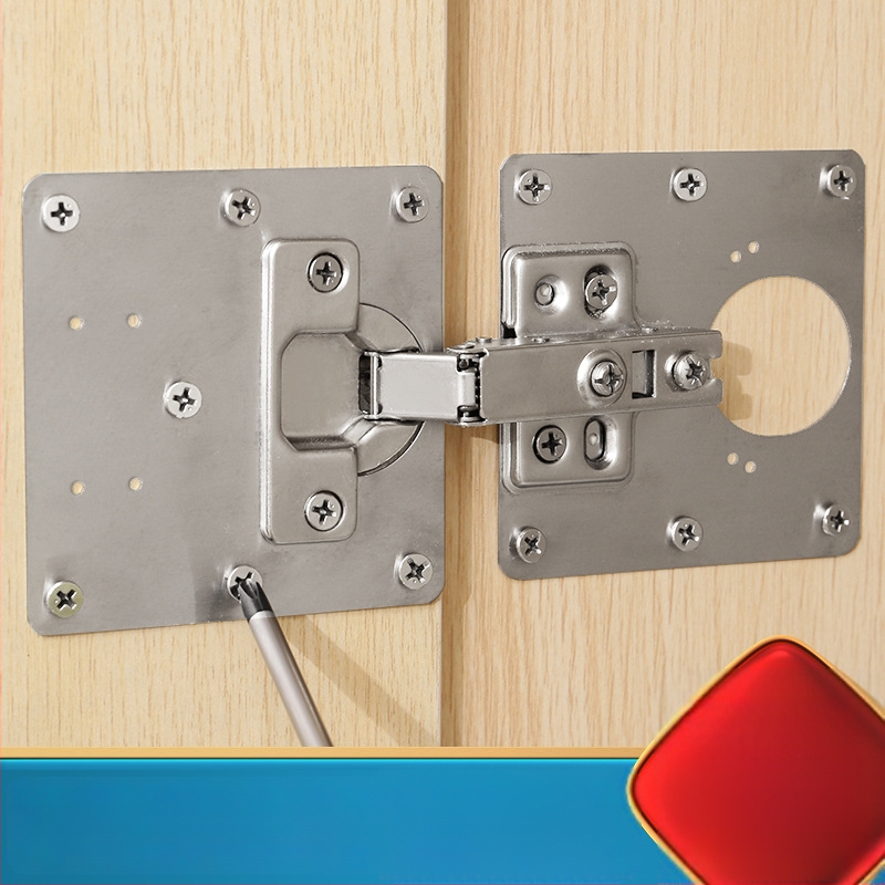 Opravná doska na pánty skrinky, model 1034, obyčajný štvorcový pánt, nerezová oceľ, povrchová úprava: bežná, štýl: ľahký luxus