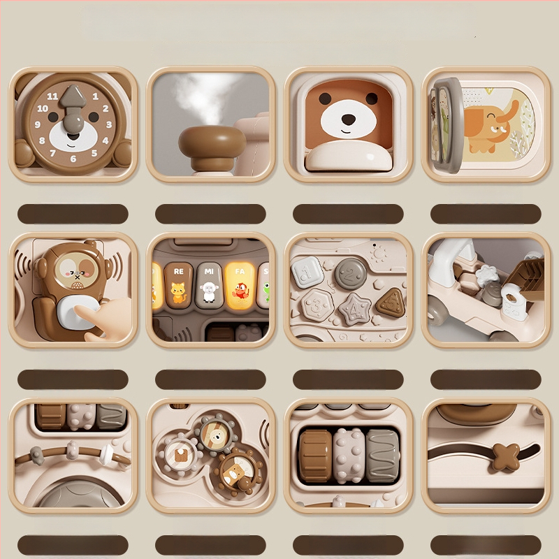 Bejess 5-v-1 chodítko pre batoľa – vzdelávacia hračka na rozvoj emócií, zraku, intelektu a koordinácie ruky a oka