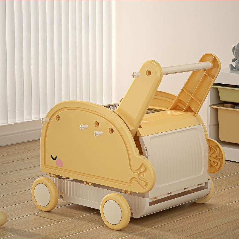 Detské chodítko s úložnou krabicou - PP plast, 40–50 L objem, kolieska, veko otváracie (8501 Walker)