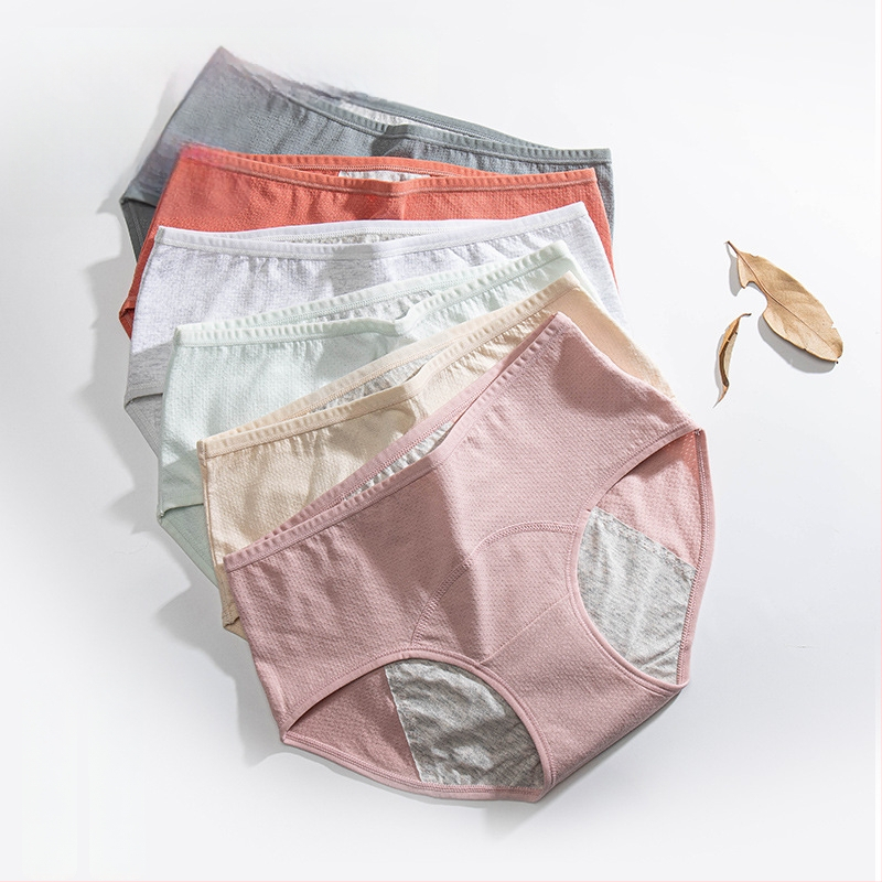 Dámske menštruačné nohavičky, stredne vysoký pás, bavlna, priedušné, proti únikom, 100% bavlnená podšívka, vhodné na všetky ročné obdobia