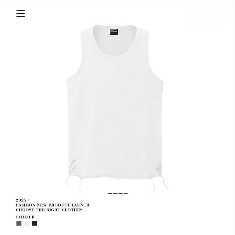 Van Kaxi bavlnená vesta, Street Tide štýl, voľný strih, 100% bavlna, rovný lem