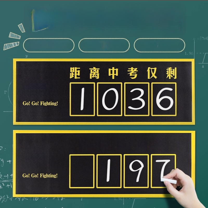 Magneetiline seinamaaling gümnaasiumile – motivatsioon ja klassi loendur, dekoratiivne seinamärk, 1 tk, PVC, kleepuv