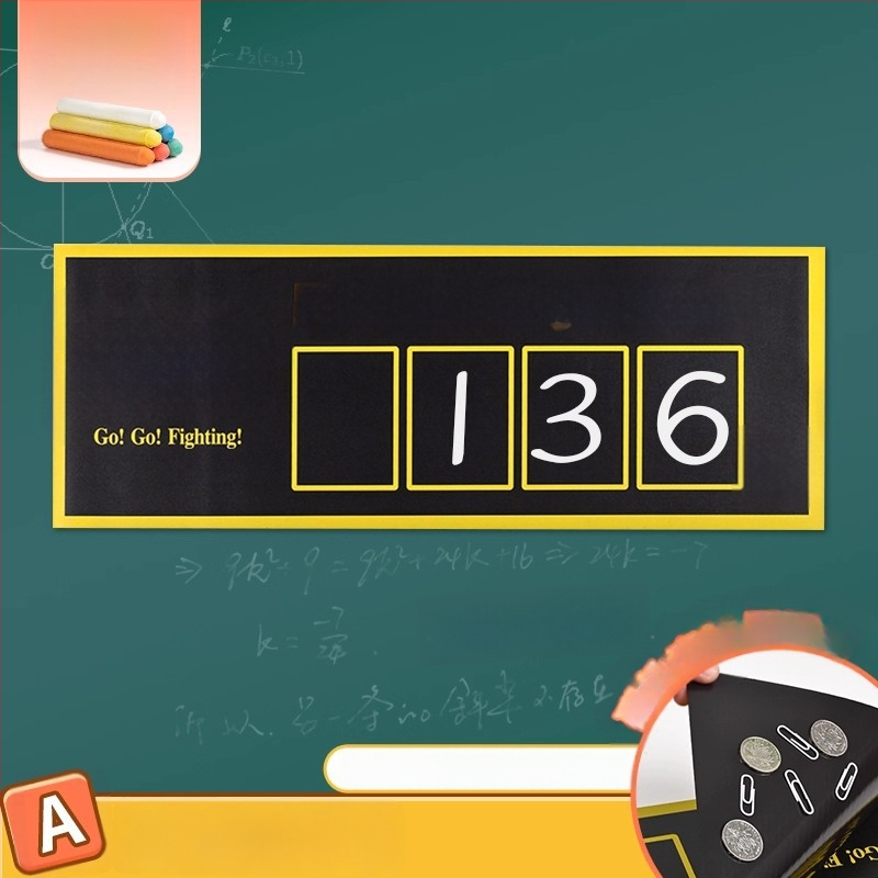 Magneetiline seinamaaling gümnaasiumile – motivatsioon ja klassi loendur, dekoratiivne seinamärk, 1 tk, PVC, kleepuv