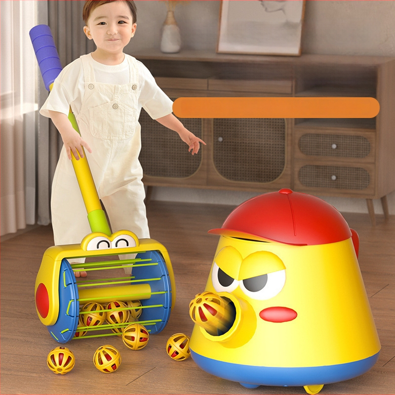 Detské chodítko s elektrickým vystreľovačom bublín — Plastová konštrukcia, pre vek 4–6 rokov, rozvíja zrak a koordináciu ruka-oko