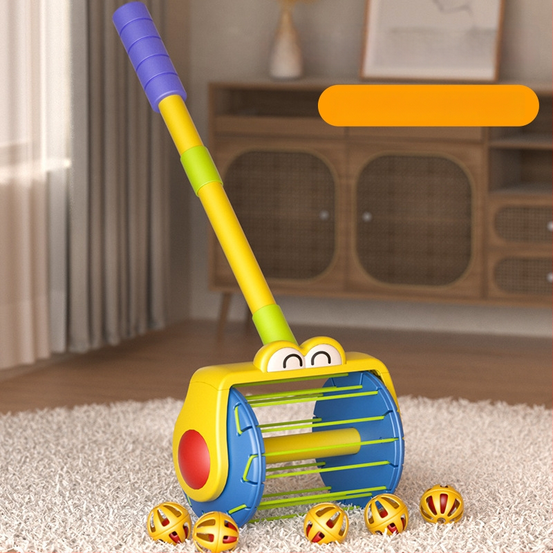 Detské chodítko s elektrickým vystreľovačom bublín — Plastová konštrukcia, pre vek 4–6 rokov, rozvíja zrak a koordináciu ruka-oko