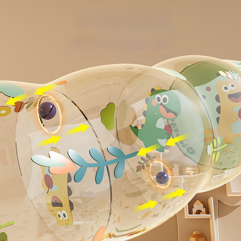 Nafukovací valček pre batoľatá na skoré učenie (0–3 rokov) | PVC, s zvončekom, podporuje plazenie a sluch, interaktívne funkcie | Circle qi