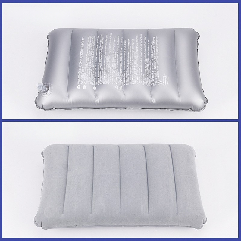 Nafukovací vankúš, obdĺžnikový tvar, PVC flocking, model RF-004, Rongfeng