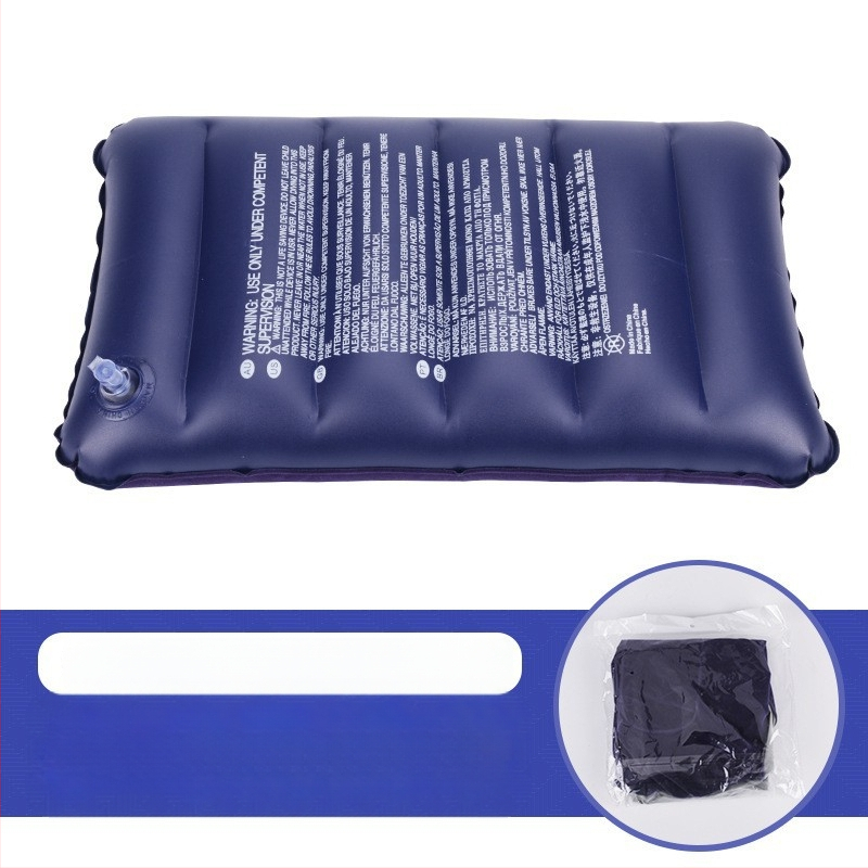 Nafukovací vankúš, obdĺžnikový tvar, PVC flocking, model RF-004, Rongfeng