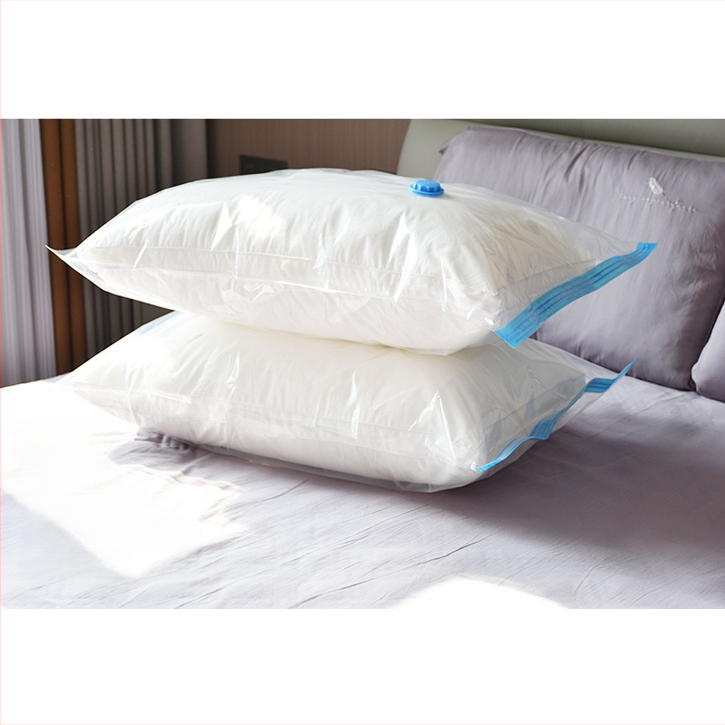 Vakuu kompresný skladovací vak na vankúše a dekoratívne vankúše, sací typ uzatvárania, bez pumpy, PA/PE materiál, balenie 200 ks