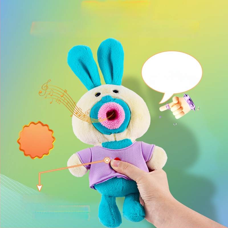 Plyšová bábika s O-ústami, ultra mäkký plyš, vek 0–3 rokov, výplň: plyš, značka: Kidcho/quchao