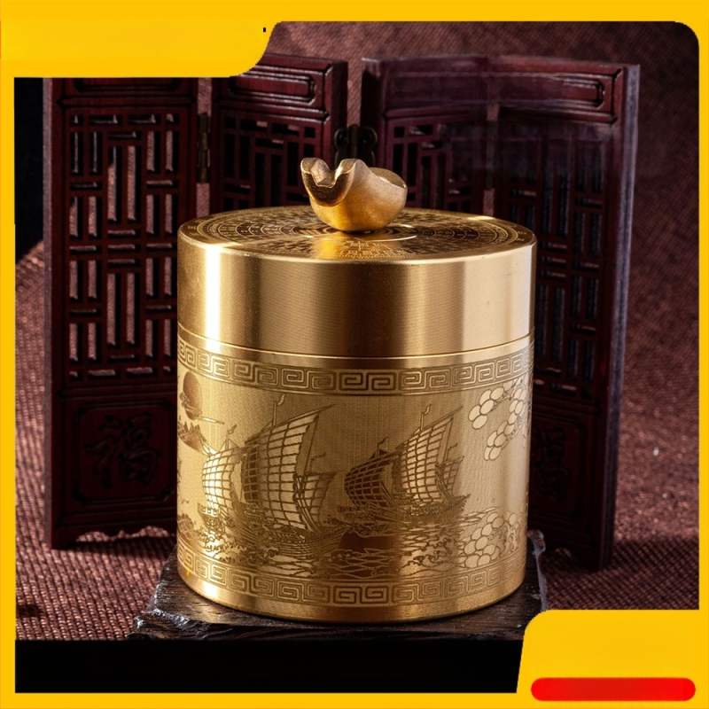 Auto popolník s viečkom, odolný voči vetru, tvar auta, z medi, dekor kancelárie