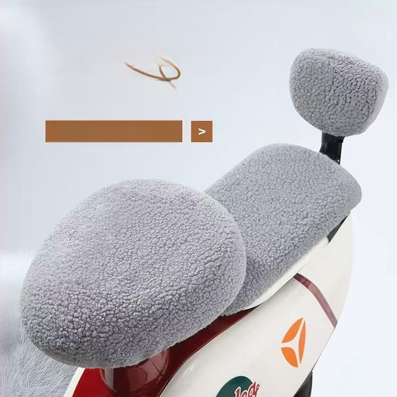 Povlak na sedadle elektrického bicykla, hrubý a teplý na jeseň a zimu, ľanový materiál, značka Strong Factory