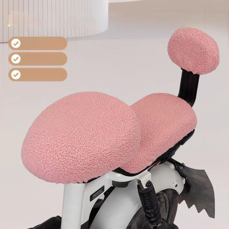 Povlak na sedadle elektrického bicykla, hrubý a teplý na jeseň a zimu, ľanový materiál, značka Strong Factory