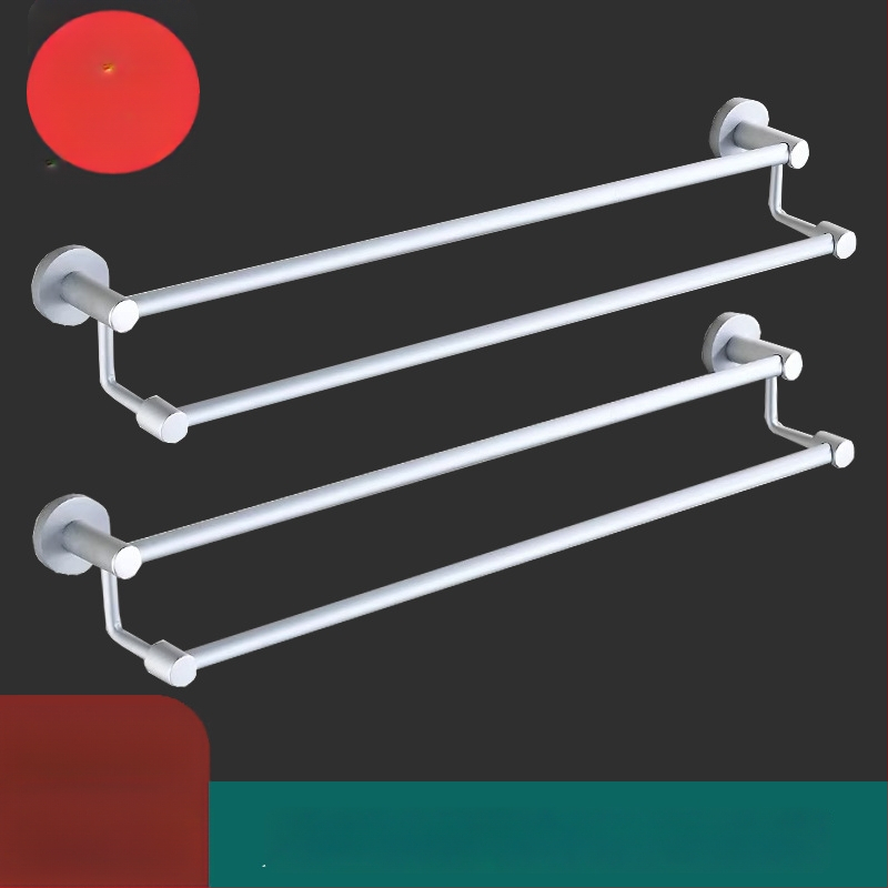 Držiak na uteráky z hliníkovej zliatiny, dvojitá tyč s vysokým a nízkym usporiadaním, 2 vrstvy, zosilnený dizajn, elektroforetický povrch, nosnosť 18 kg