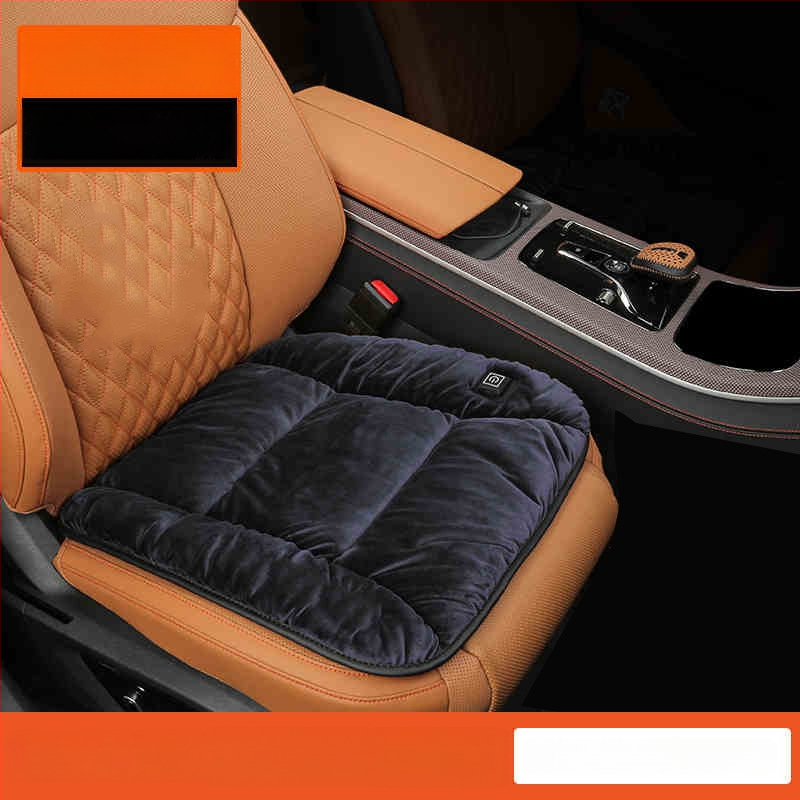 Vyhrievaná sedadlová podložka do auta 12V USB elektrické vykurovanie, Dutch Velvet výplň, polyesterový povrch, pre zimu, model ZD-JZ101