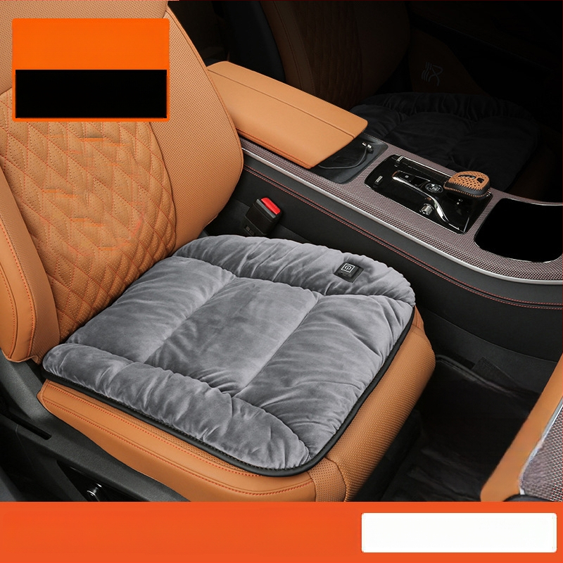 Vyhrievaná sedadlová podložka do auta 12V USB elektrické vykurovanie, Dutch Velvet výplň, polyesterový povrch, pre zimu, model ZD-JZ101