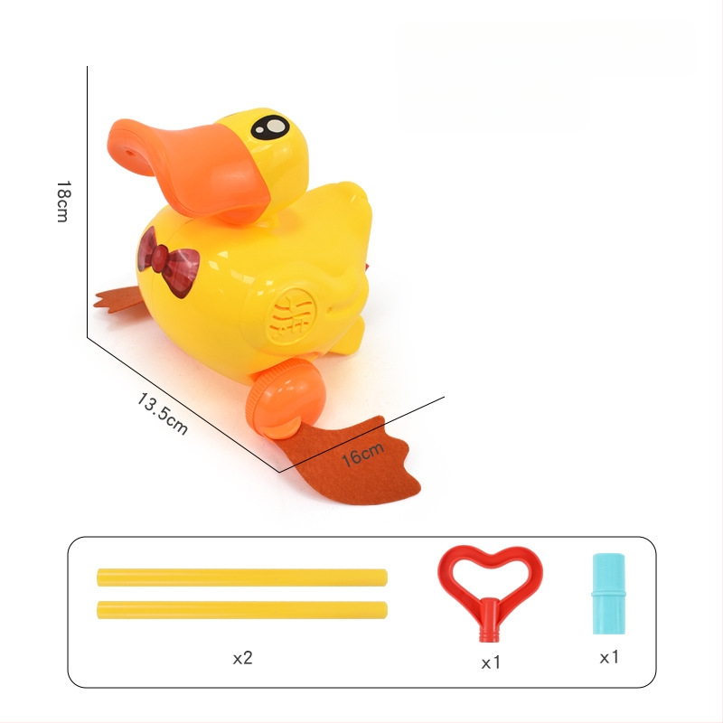 Detská ťahacia hračka s figúrkami zvierat (pterozaur, krab, chrobák, zajačik) — z plastu, s jednou tyčou, hudobný zvonček, hojdať sa a otáčať sa