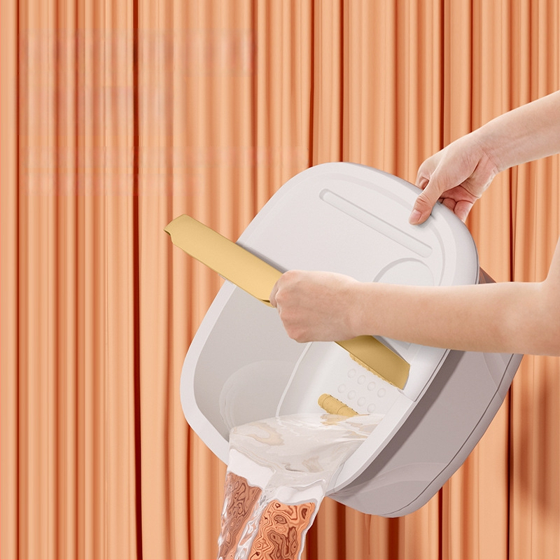 Plastová vaňa na nohy pre domáce použitie s riadením teploty, zväčšením výšky, masážou a parnými bublinkami