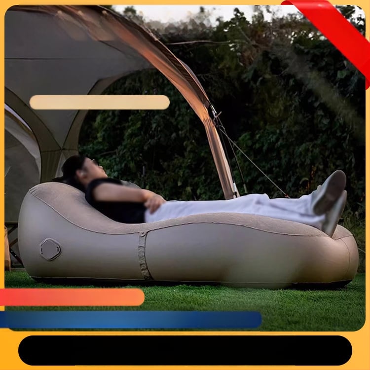 Okadu nafukovacia pohovka na kempovanie – PVC, pre dospelých, hmotnosť 2.4 kg, moderný minimalistický štýl