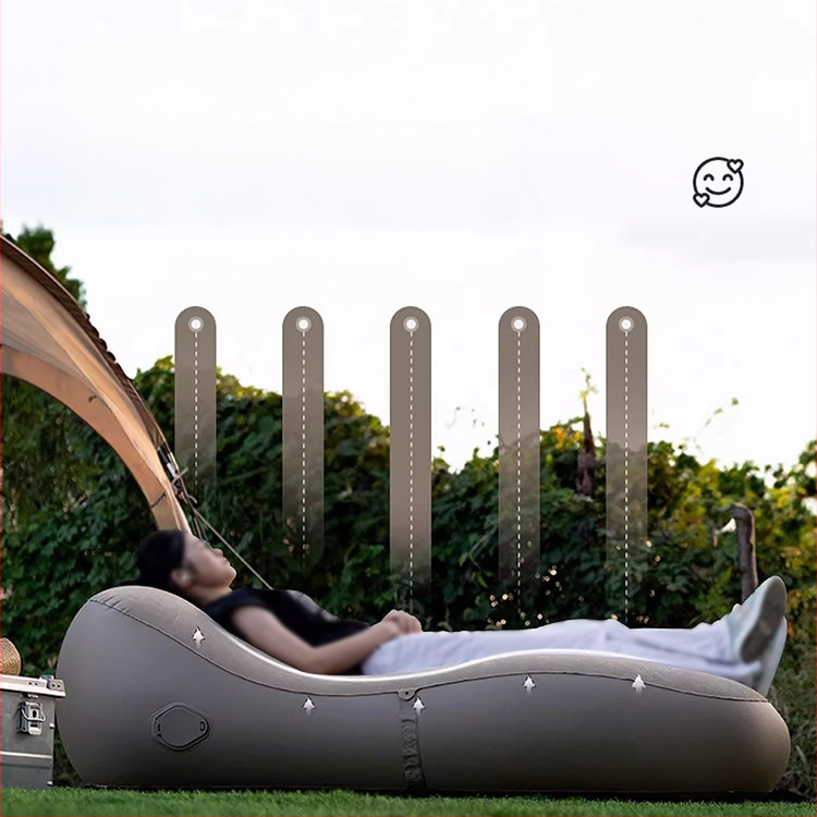 Okadu nafukovacia pohovka na kempovanie – PVC, pre dospelých, hmotnosť 2.4 kg, moderný minimalistický štýl