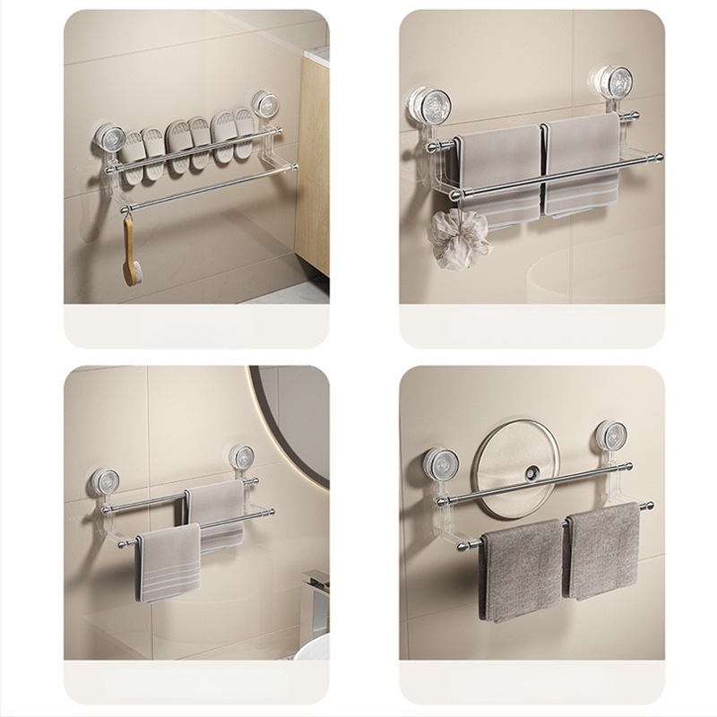 Stenový držiak na uteráky s vákuovým uchytením • Materiál: plast • Značka: Yimeijia • Balenie: 30 ks • Prispôsobenie: Áno