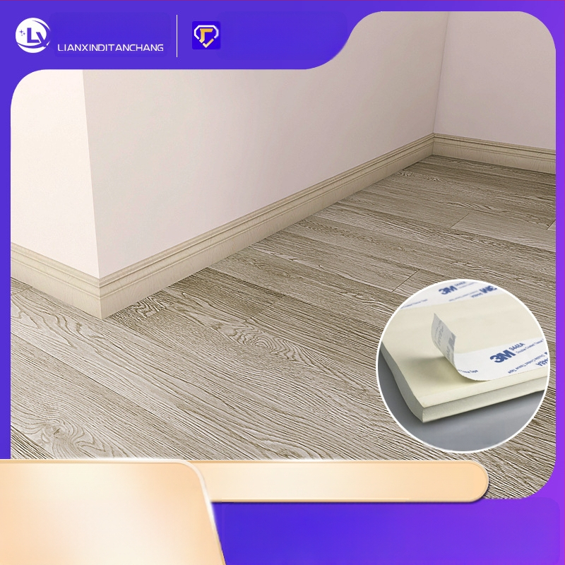 Samo-lepiaca plastová líšta pre stenu – hrubšia verzia, minimalistický dizajn, materiál NBR