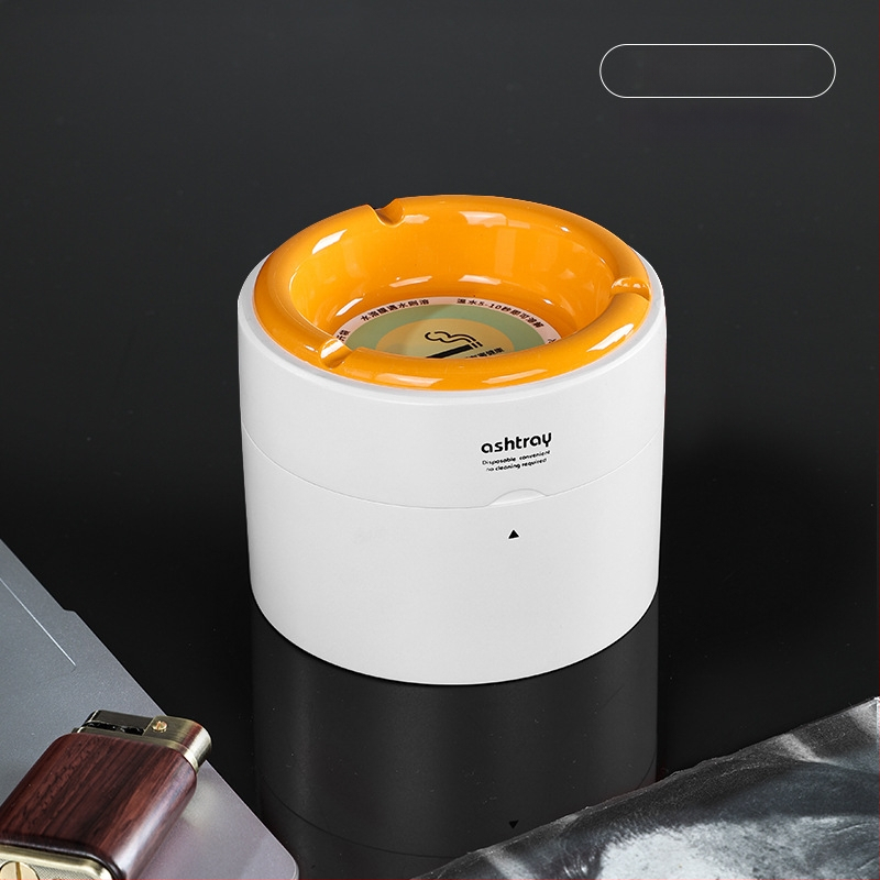 Automobilový a domáci popolník, plastový, opakovane použiteľný, proti rozptylu popola, ohňovzdorný, s náhradnou vložkou