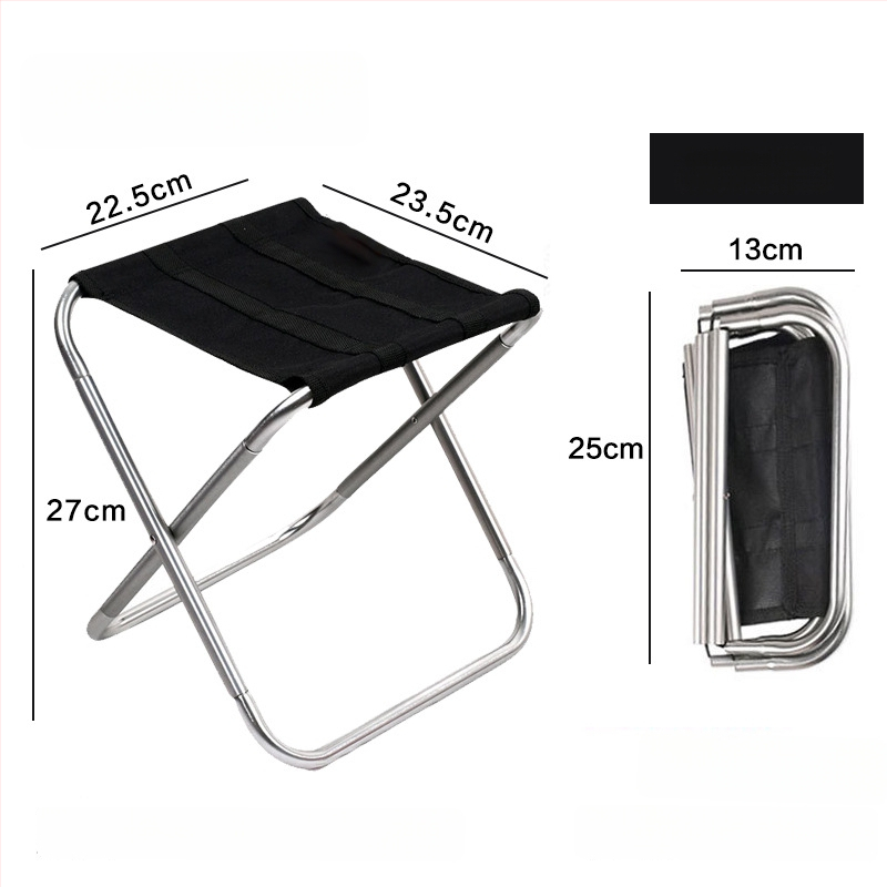 Skladaná stolička z hliníkovej zliatiny, prenášateľná kempingová stolička, pripravená na súkromnú značku