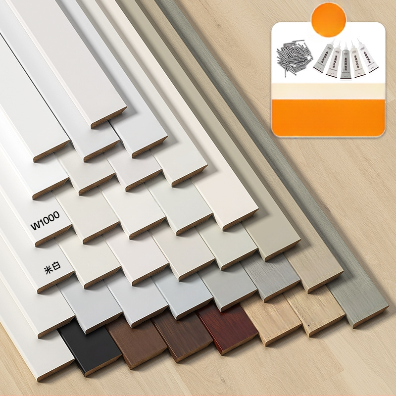 Masívny drevený soklový profil Longan, francúzsky štýl maľovaný, model YDMY-H-FLY