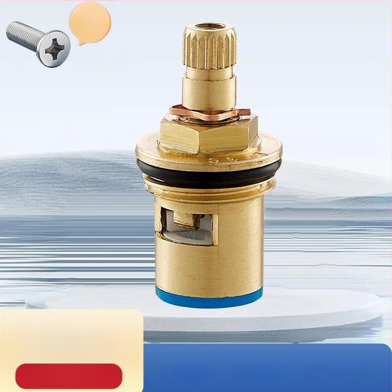 Meďový jadrový ventil pre kuchynský kohútik – univerzálne horúce/studené, rýchle otvorenie, trojuholníkový ventil, keramické vnútorné jadro