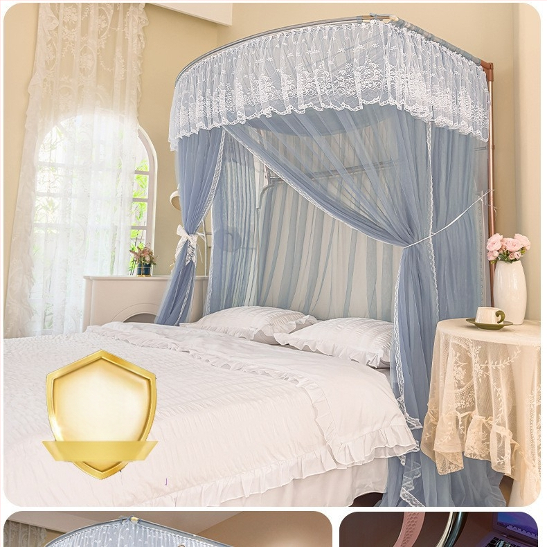 U‑tvarovaná teleskopická sieť proti komárom s hliníkovým rámom, palácový štýl, tri dvere, montáž vyžaduje