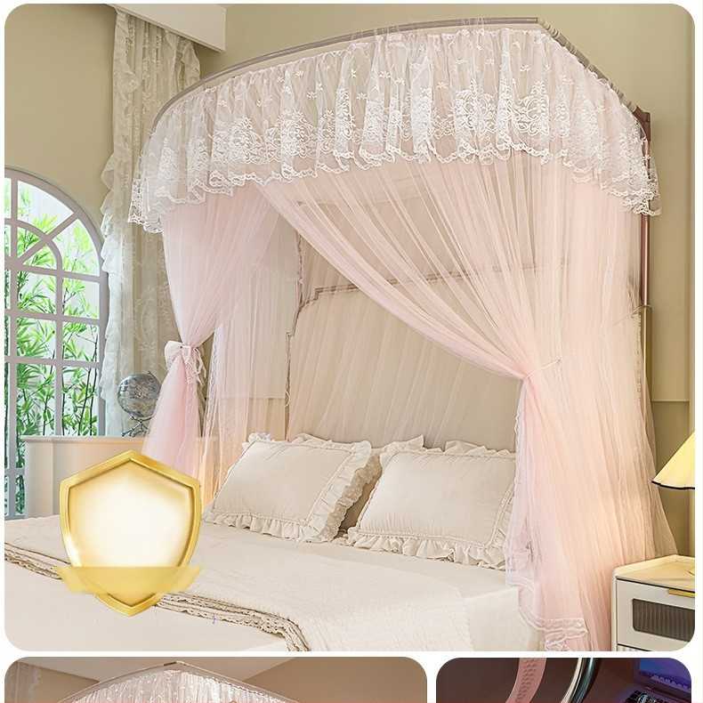 U‑tvarovaná teleskopická sieť proti komárom s hliníkovým rámom, palácový štýl, tri dvere, montáž vyžaduje