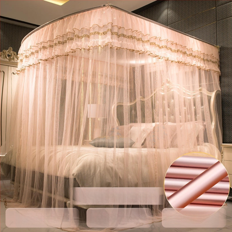 U‑tvarovaná teleskopická sieť proti komárom s hliníkovým rámom, palácový štýl, tri dvere, montáž vyžaduje