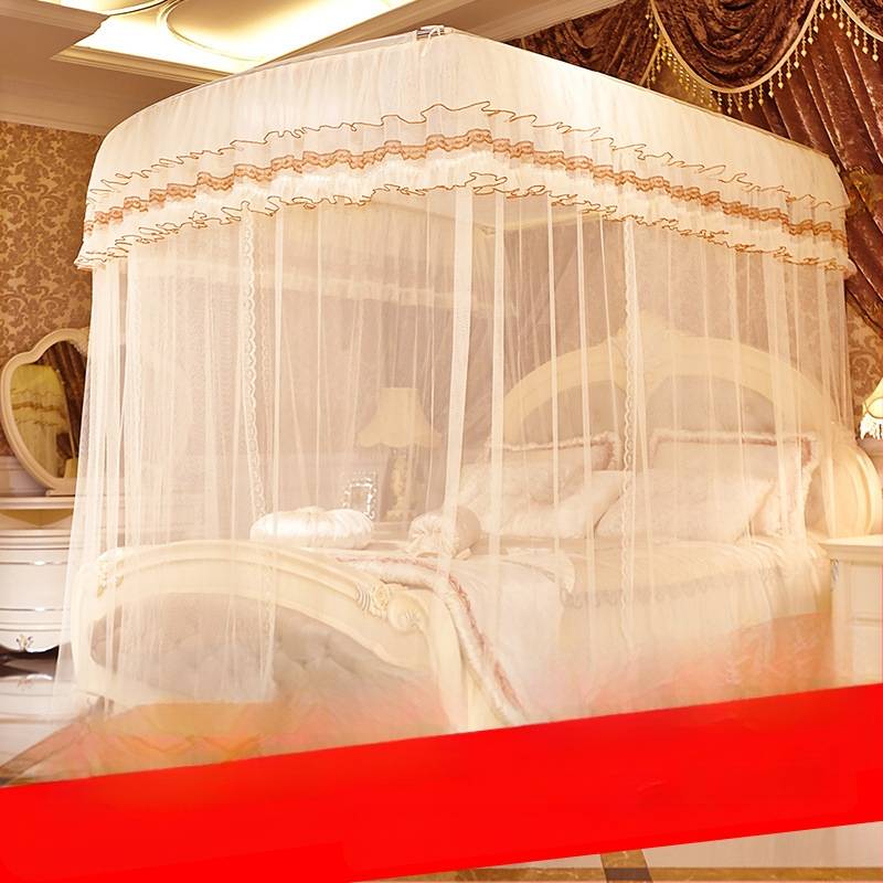 U‑tvarovaná teleskopická sieť proti komárom s hliníkovým rámom, palácový štýl, tri dvere, montáž vyžaduje