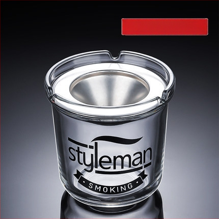 Sklenený popolník s viečkom, proti rozptylu popolov, viacúčelový (do auta, domova, kancelárie)