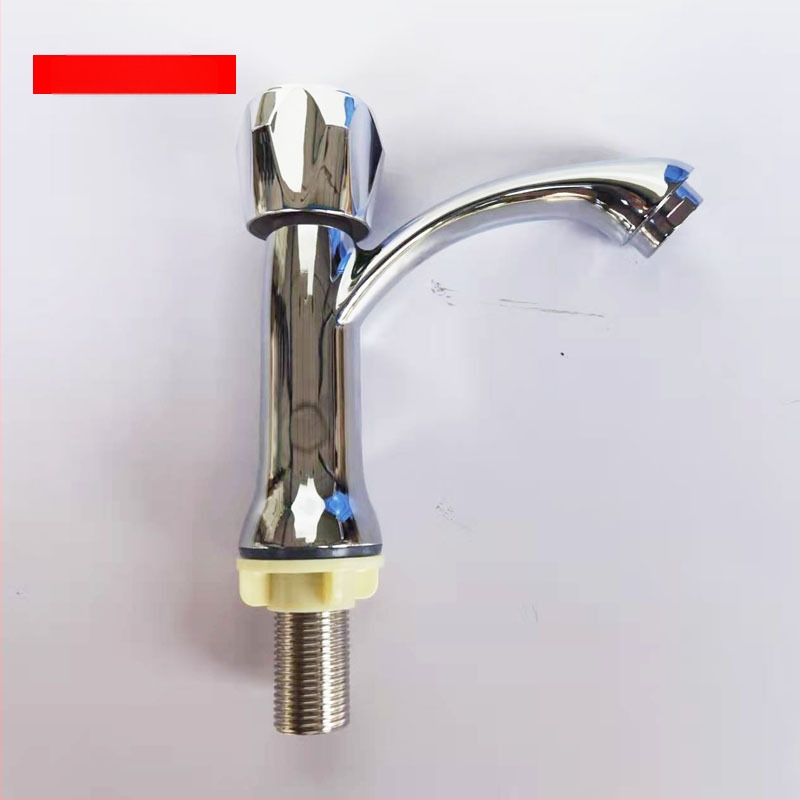 Seamans batéria na umývadlo zo zinkovej zliatiny, vysoký výtok, jediný studený prúd, keramický ventil, model XMS-3118