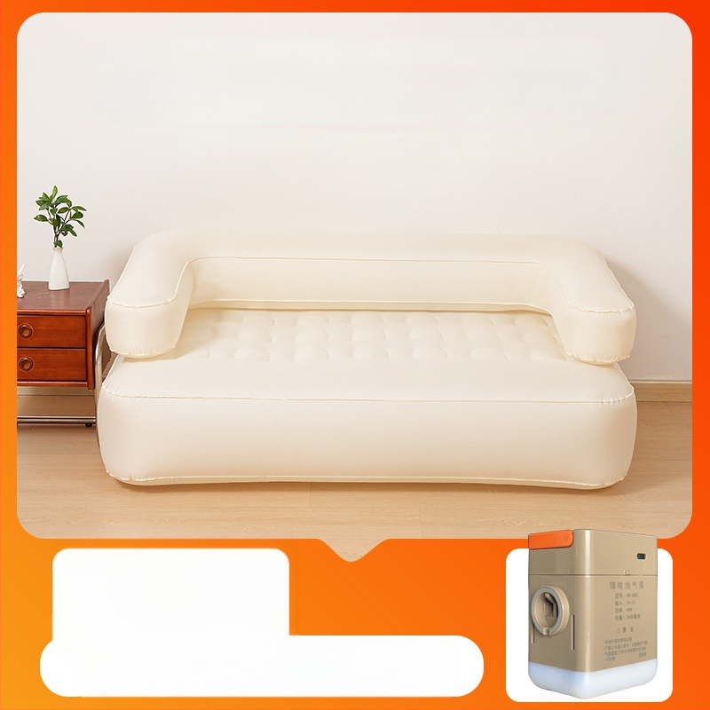 Vonkajšia nafukovacia pohovka-posteľ s jedným tlačidlom nafúknutia, výškovo nastaviteľná, dizajn päť v jednom, ekologické PVC, hmotnosť 5,2 kg