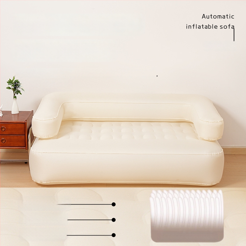 Vonkajšia nafukovacia pohovka-posteľ s jedným tlačidlom nafúknutia, výškovo nastaviteľná, dizajn päť v jednom, ekologické PVC, hmotnosť 5,2 kg